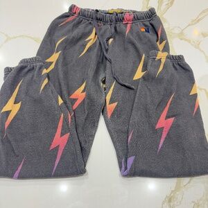 Aviator Nation XS lightening sweat pants